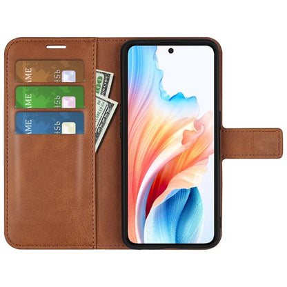 For Oppo A79 5G / A2 5G Case PU Leather Calf Texture Wallet Phone Protector