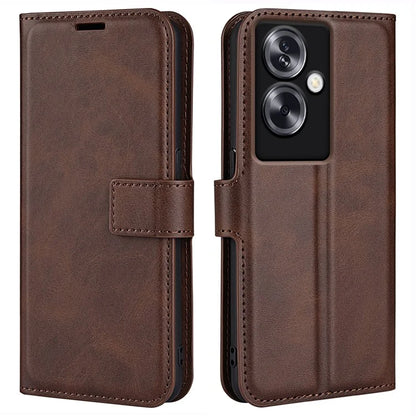 For Oppo A79 5G / A2 5G Case PU Leather Calf Texture Wallet Phone Protector