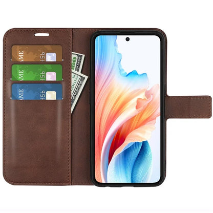 For Oppo A79 5G / A2 5G Case PU Leather Calf Texture Wallet Phone Protector