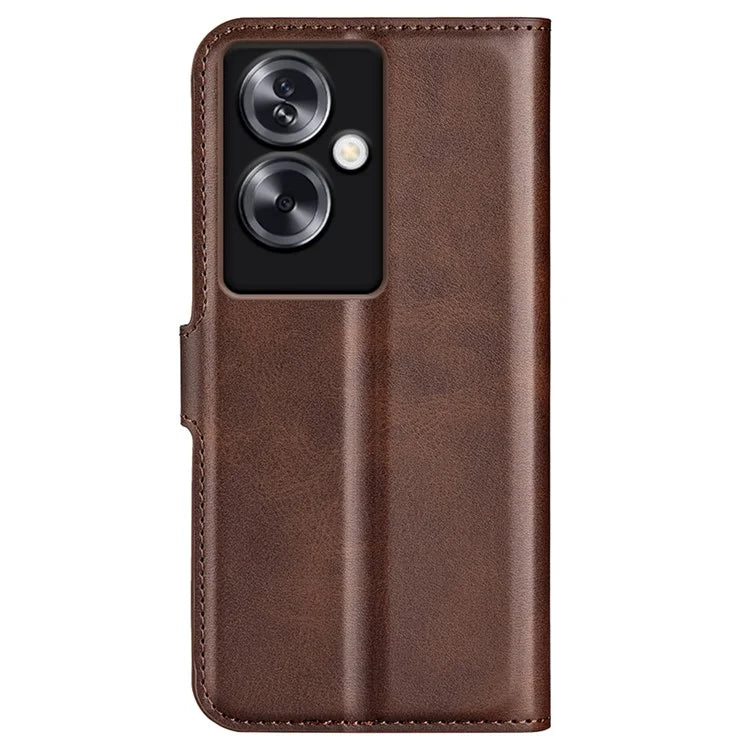 For Oppo A79 5G / A2 5G Case PU Leather Calf Texture Wallet Phone Protector