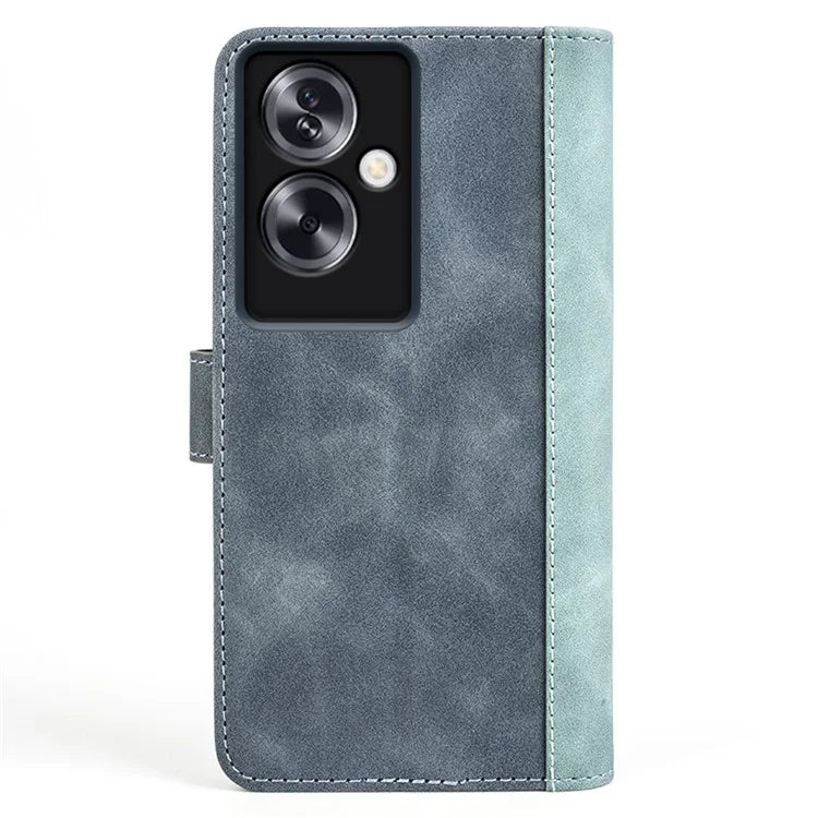 For Oppo A79 5G / A2 5G Case Color Splicing Phone Cover with Wallet Stand