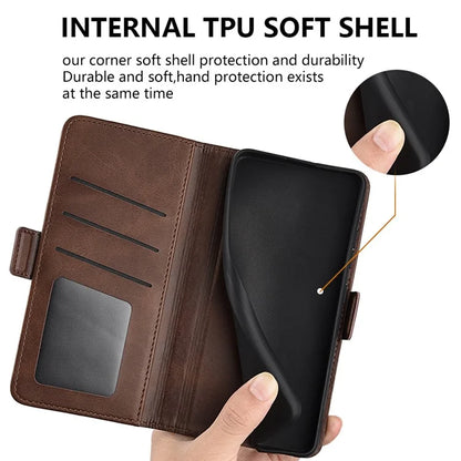 For Xiaomi Redmi 13C 4G / Poco C65 4G Case Magnetic Calf Texture Wallet Stand Phone Cover