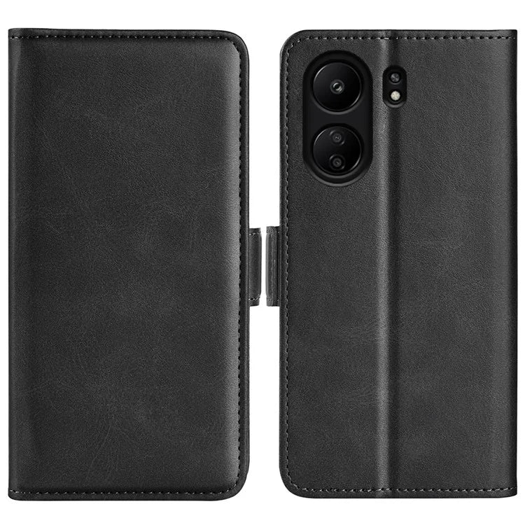 For Xiaomi Redmi 13C 4G / Poco C65 4G Case Magnetic Calf Texture Wallet Stand Phone Cover