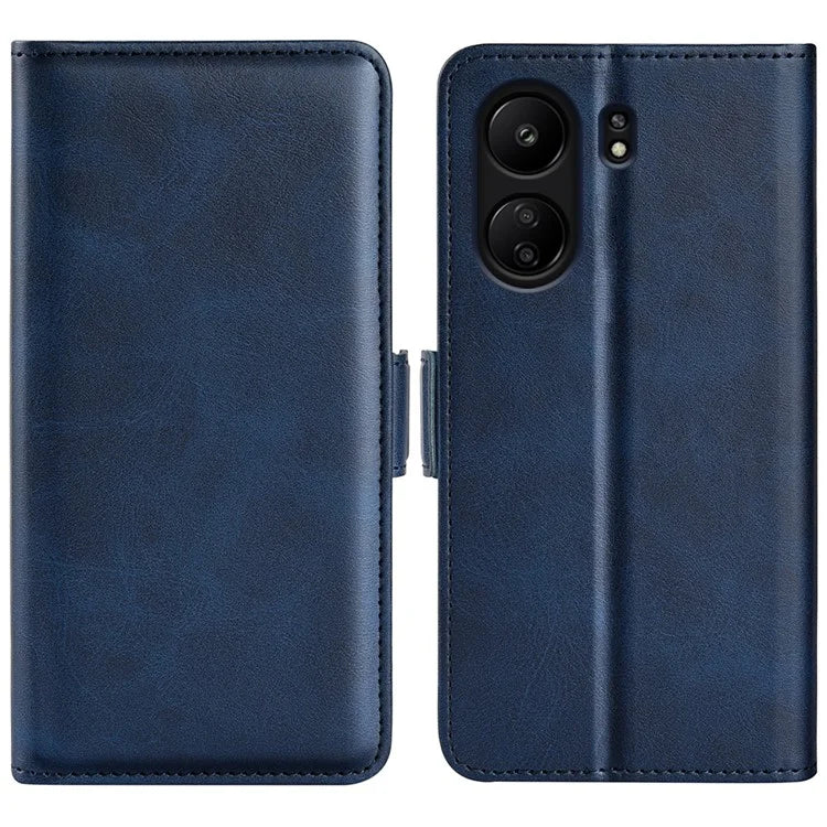 For Xiaomi Redmi 13C 4G / Poco C65 4G Case Magnetic Calf Texture Wallet Stand Phone Cover