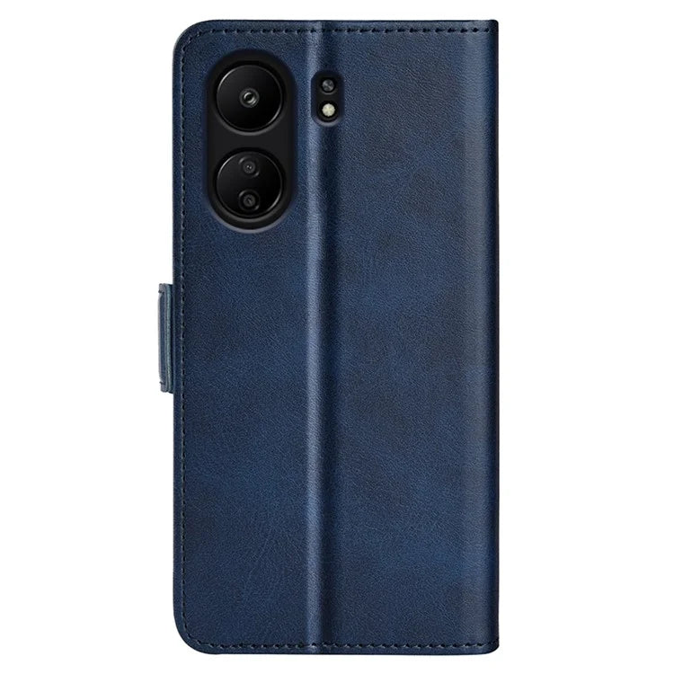 For Xiaomi Redmi 13C 4G / Poco C65 4G Case Magnetic Calf Texture Wallet Stand Phone Cover