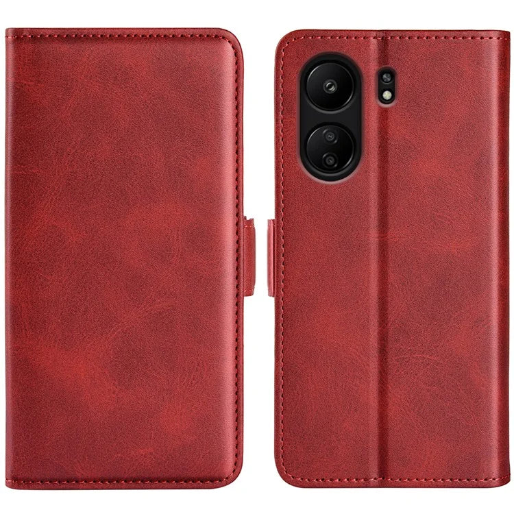 For Xiaomi Redmi 13C 4G / Poco C65 4G Case Magnetic Calf Texture Wallet Stand Phone Cover