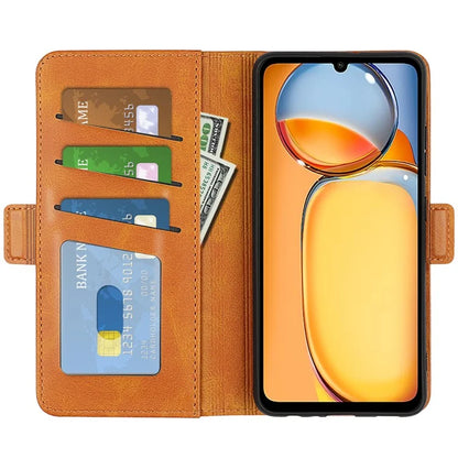 For Xiaomi Redmi 13C 4G / Poco C65 4G Case Magnetic Calf Texture Wallet Stand Phone Cover