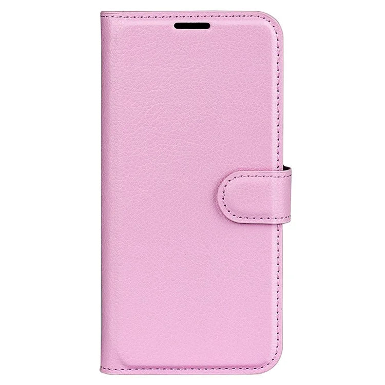For Xiaomi Redmi 13C 4G / Poco C65 4G Case Litchi Texture Leather Phone Cover with Magnetic Closure