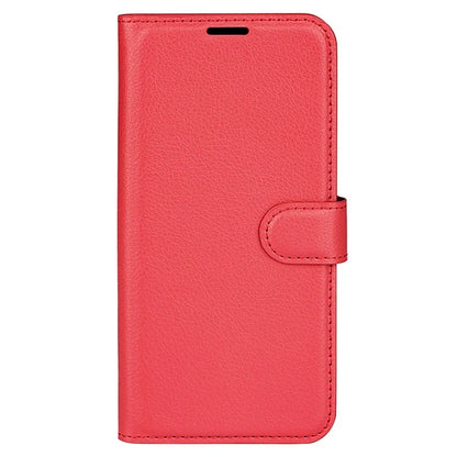 For Xiaomi Redmi 13C 4G / Poco C65 4G Case Litchi Texture Leather Phone Cover with Magnetic Closure