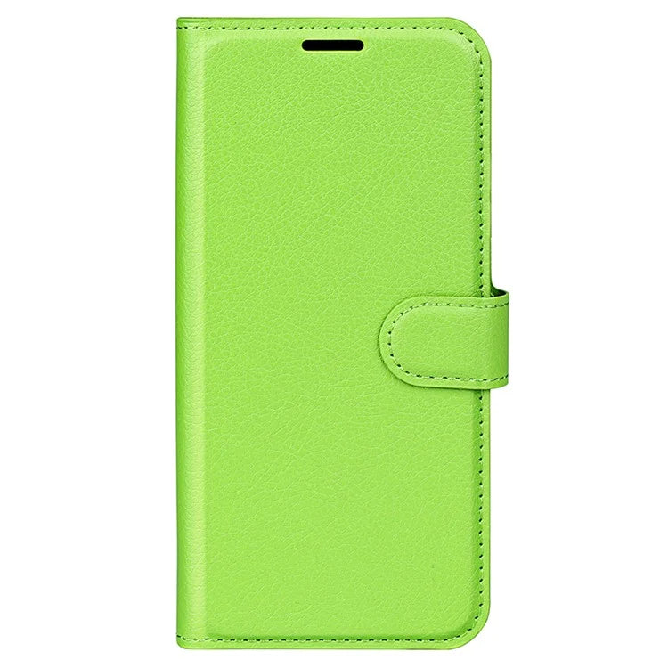 For Xiaomi Redmi 13C 4G / Poco C65 4G Case Litchi Texture Leather Phone Cover with Magnetic Closure