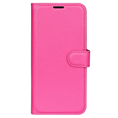 For Xiaomi Redmi 13C 4G / Poco C65 4G Case Litchi Texture Leather Phone Cover with Magnetic Closure