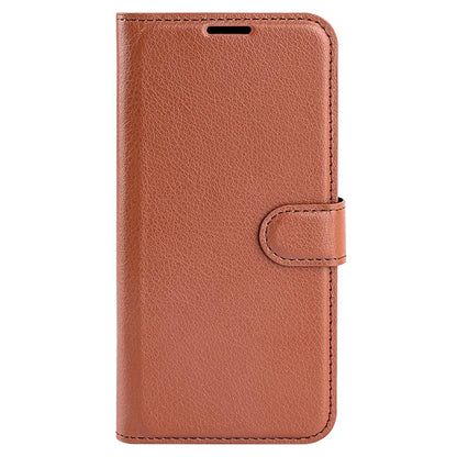 For Xiaomi Redmi 13C 4G / Poco C65 4G Case Litchi Texture Leather Phone Cover with Magnetic Closure