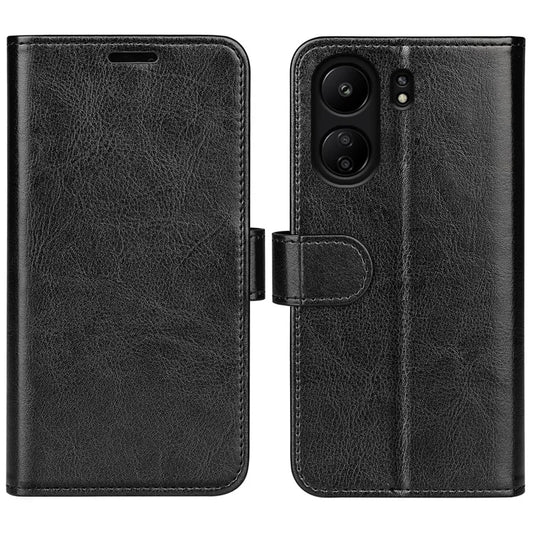 For Xiaomi Redmi 13C 4G / Poco C65 4G Case Crazy Horse Texture Flip Stand Wallet Phone Cover