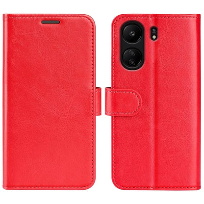 For Xiaomi Redmi 13C 4G / Poco C65 4G Case Crazy Horse Texture Flip Stand Wallet Phone Cover