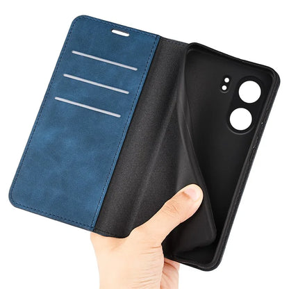For Xiaomi Redmi 13C 4G / Poco C65 4G Case Leather Magnetic Skin-touch Smart Phone Cover