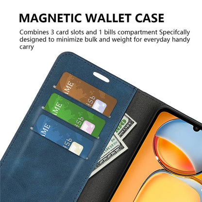 For Xiaomi Redmi 13C 4G / Poco C65 4G Case Leather Magnetic Skin-touch Smart Phone Cover