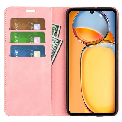 For Xiaomi Redmi 13C 4G / Poco C65 4G Case Leather Magnetic Skin-touch Smart Phone Cover