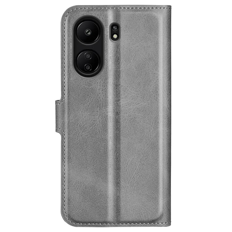 For Xiaomi Redmi 13C 4G / Poco C65 4G Case Calf Texture PU Leather+TPU Smart Phone Guard Cover