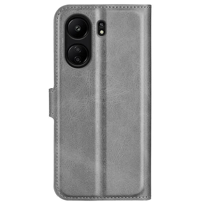 For Xiaomi Redmi 13C 4G / Poco C65 4G Case Calf Texture PU Leather+TPU Smart Phone Guard Cover
