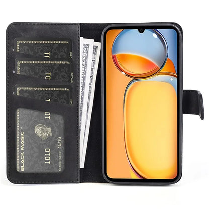 For Xiaomi Redmi 13C 4G / Poco C65 4G Case Color Splicing Wallet Leather Cover