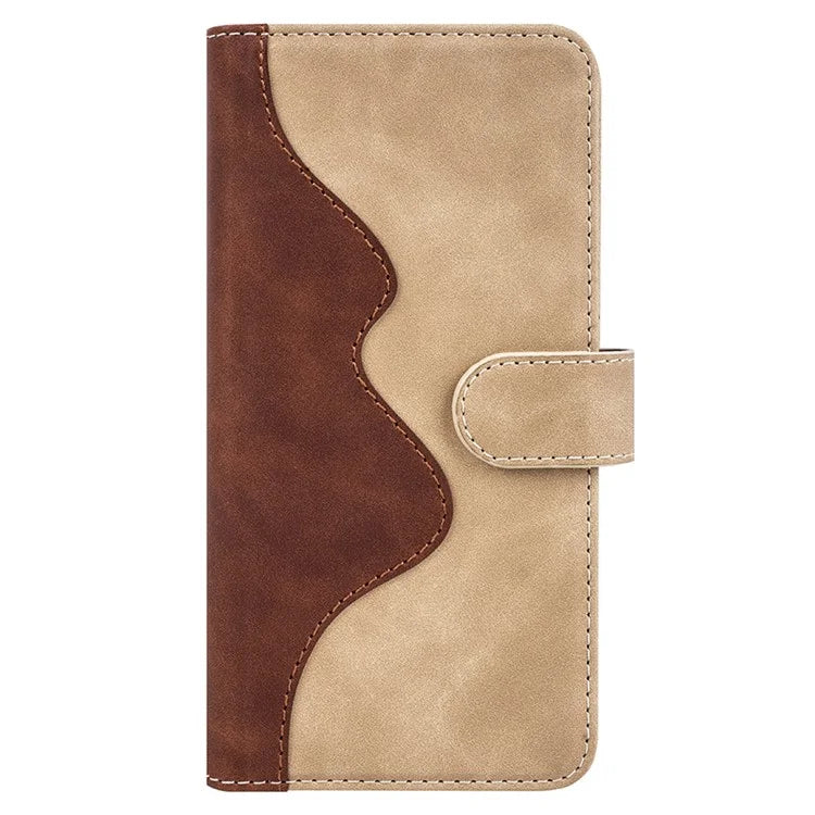 For Xiaomi Redmi 13C 4G / Poco C65 4G Case Color Splicing Wallet Leather Cover
