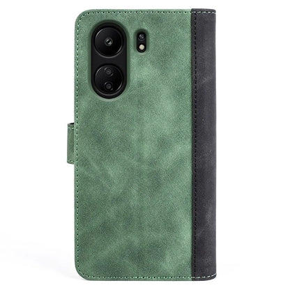 For Xiaomi Redmi 13C 4G / Poco C65 4G Case Color Splicing Wallet Leather Cover