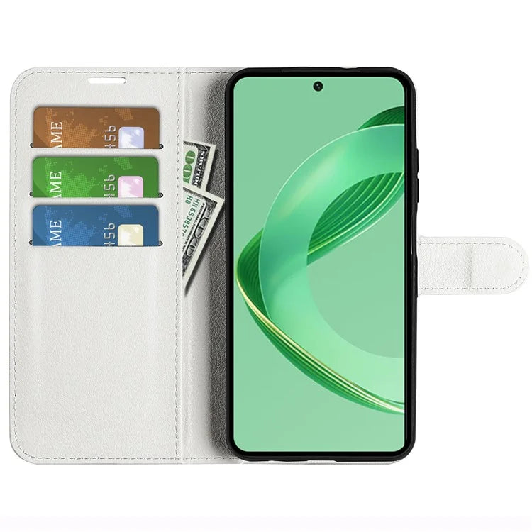 For Huawei nova 11 SE Leather Case Litchi Texture Stand Phone Wallet Cover