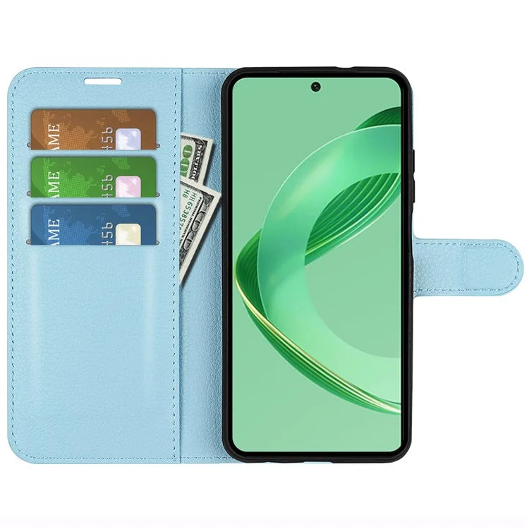 For Huawei nova 11 SE Leather Case Litchi Texture Stand Phone Wallet Cover