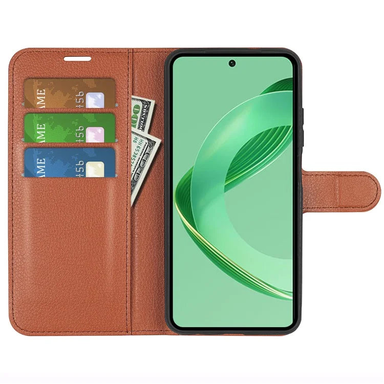 For Huawei nova 11 SE Leather Case Litchi Texture Stand Phone Wallet Cover