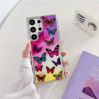 For Samsung Galaxy S23 Ultra Electroplated Case PC+TPU Phone Cover