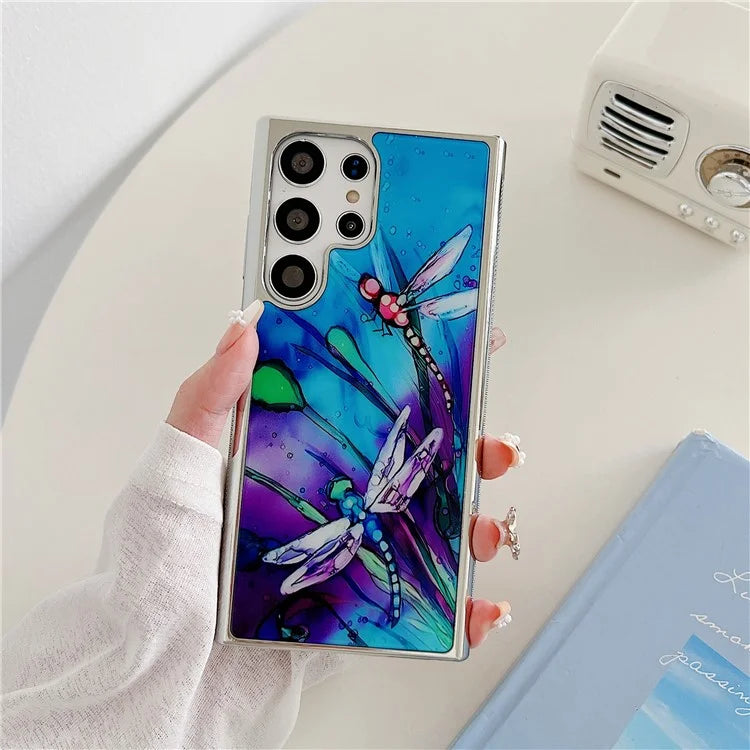 For Samsung Galaxy S23 Ultra Electroplated Case PC+TPU Phone Cover