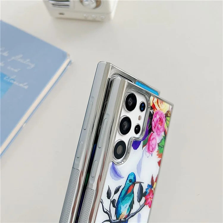 For Samsung Galaxy S23 Ultra Electroplated Case PC+TPU Phone Cover