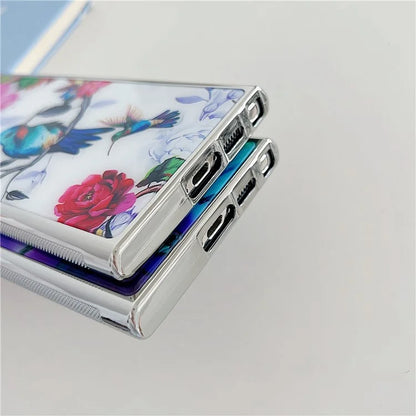 For Samsung Galaxy S23 Ultra Electroplated Case PC+TPU Phone Cover