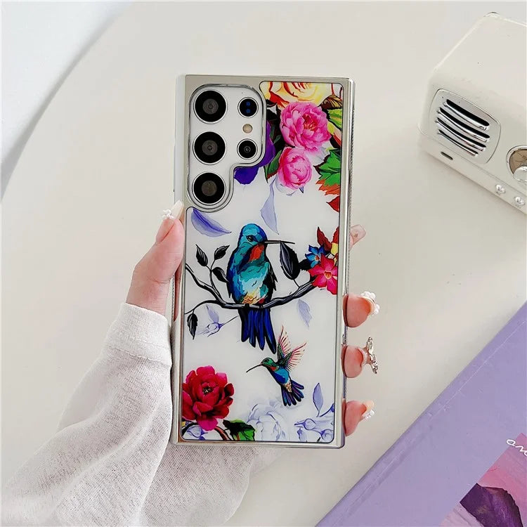 For Samsung Galaxy S23 Ultra Electroplated Case PC+TPU Phone Cover