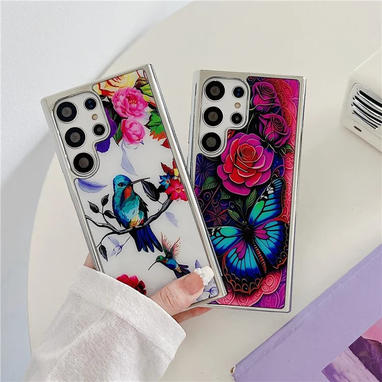For Samsung Galaxy S23 Ultra Electroplated Case PC+TPU Phone Cover