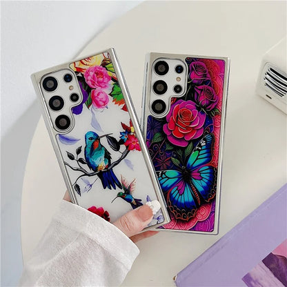 For Samsung Galaxy S23 Ultra Electroplated Case PC+TPU Phone Cover