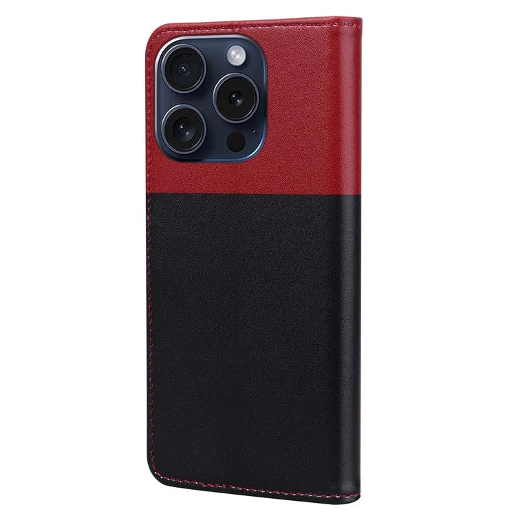 Cartoon Pet Series for iPhone 15 Pro Case Animal Pattern Wallet Stand Leather Cover