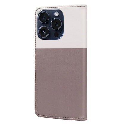 Cartoon Pet Series for iPhone 15 Pro Max Case Wallet Splicing Leather Phone Cover