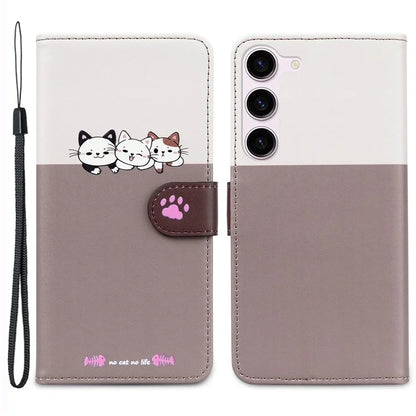 Cartoon Pet Series for Samsung Galaxy S24+ Case Wallet Stand Leather Phone Cover