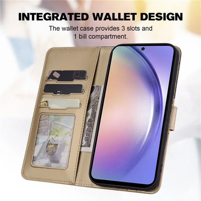 Cartoon Pet Series for Samsung Galaxy A54 5G Case Animal Pattern Phone Leather Cover