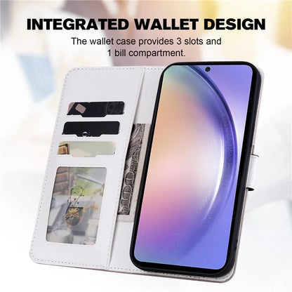 Cartoon Pet Series for Samsung Galaxy A54 5G Case Animal Pattern Phone Leather Cover