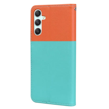 Cartoon Pet Series for Samsung Galaxy A34 5G Case Color Splicing Stand Wallet Phone Cover