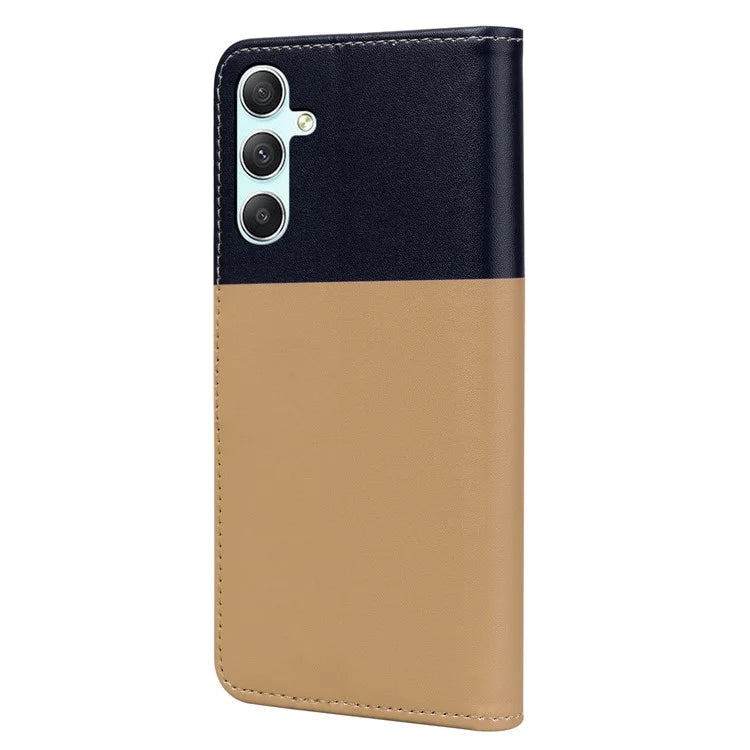 Cartoon Pet Series for Samsung Galaxy A34 5G Case Color Splicing Stand Wallet Phone Cover