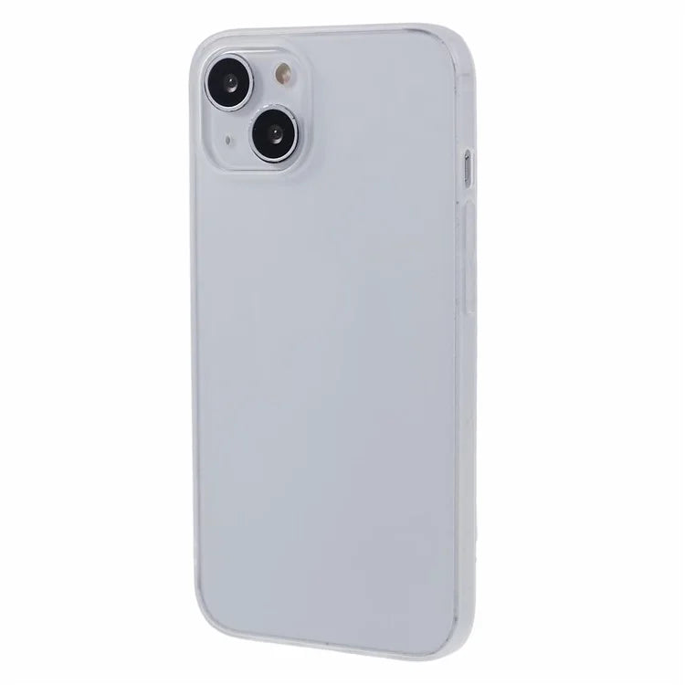 For iPhone 13 6.1 inch Case Anti-Drop TPU Phone Shell Transparent White Matte Phone Cover