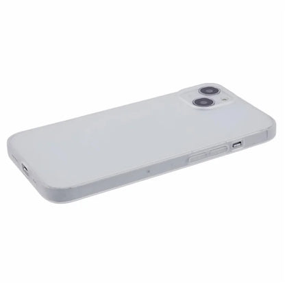 For iPhone 13 6.1 inch Case Anti-Drop TPU Phone Shell Transparent White Matte Phone Cover