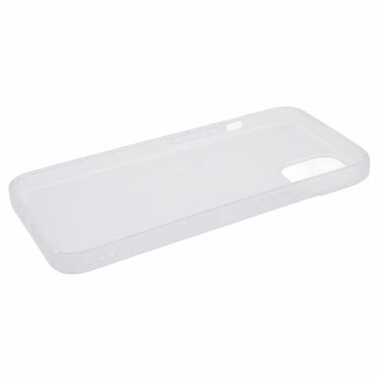 For iPhone 13 6.1 inch Case Anti-Drop TPU Phone Shell Transparent White Matte Phone Cover