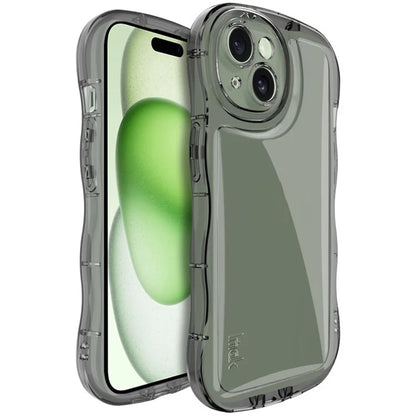 IMAK For iPhone 15 Case TPU Precise Cutouts Wavy Edges Mobile Phone Cover
