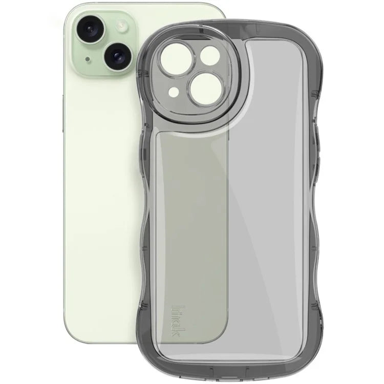 IMAK For iPhone 15 Case TPU Precise Cutouts Wavy Edges Mobile Phone Cover