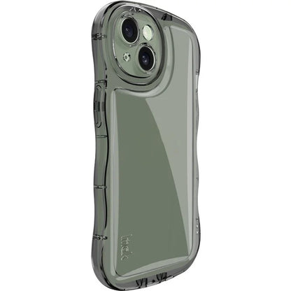 IMAK For iPhone 15 Case TPU Precise Cutouts Wavy Edges Mobile Phone Cover