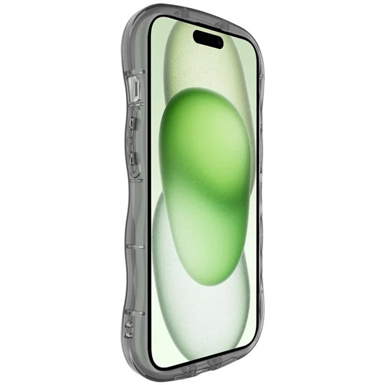 IMAK For iPhone 15 Case TPU Precise Cutouts Wavy Edges Mobile Phone Cover
